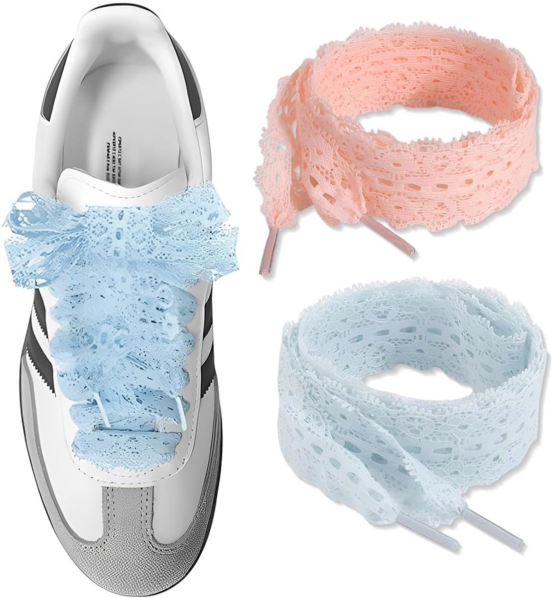 Schoenenveters plat - elastisch - balletstijl - voor trainers en casual gebruik - ShopVlot