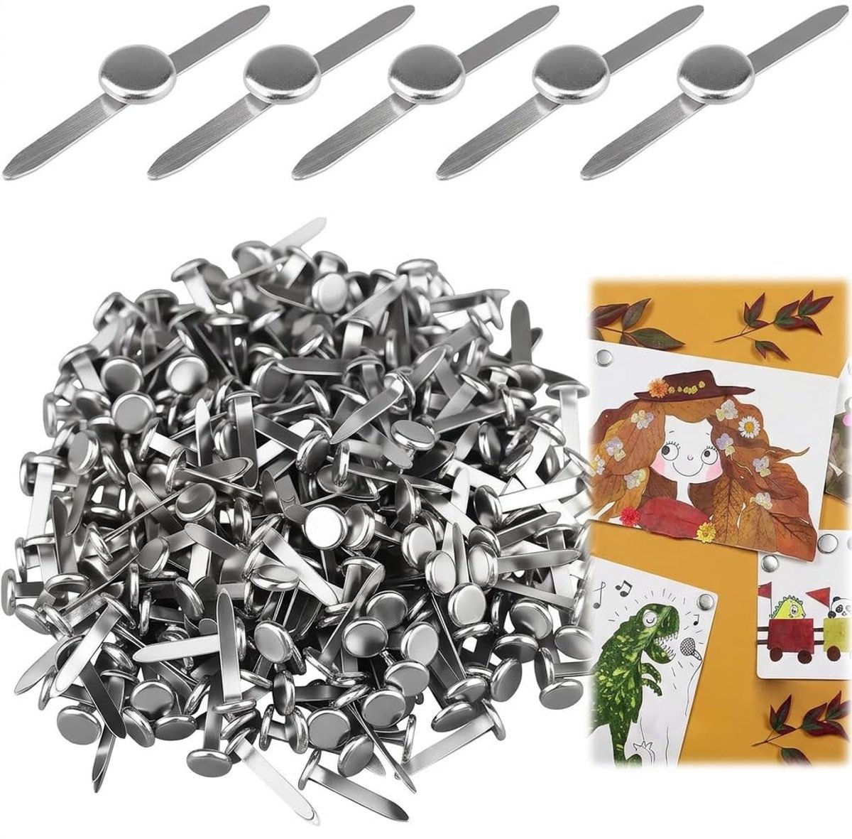 Solidchoice - Set van 300 Patroonzakklemmen voor Kantoor en Creatief Gebruik