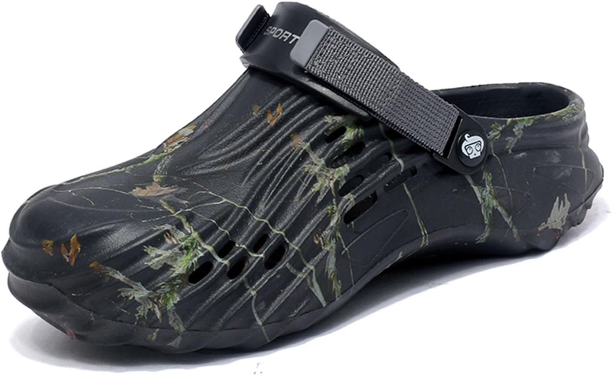MEIAGDT Men's Garden Clogs Outdoor Slip On Mules Non-Slip Waterproof Lightweight Summer Water Shower Sandals with - ShopVlot