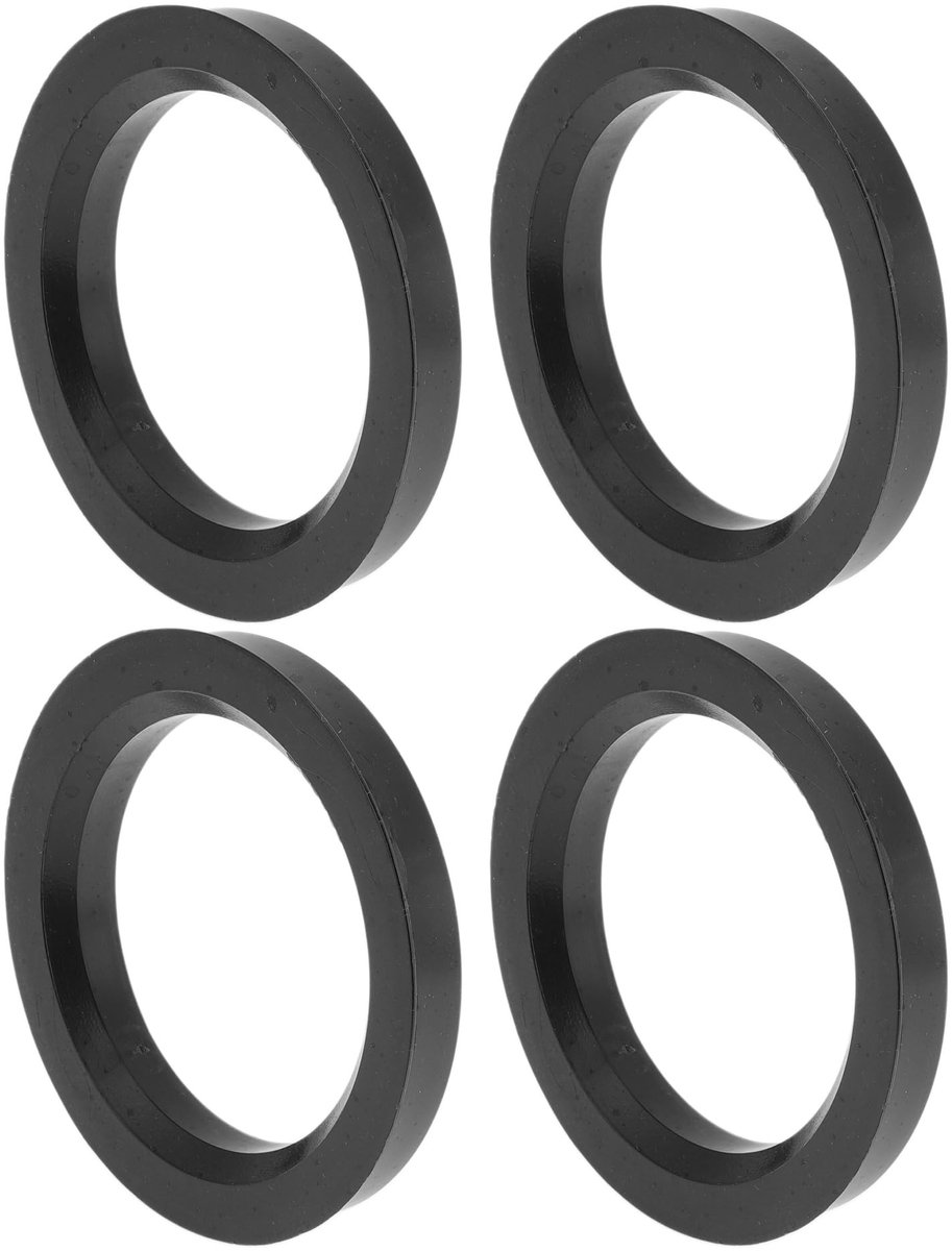 Solidchoice - Auto Wiel Hub Centric Ringen 76.1mm tot 58.1mm Zwart Polycarbonaat 4 Stuks
