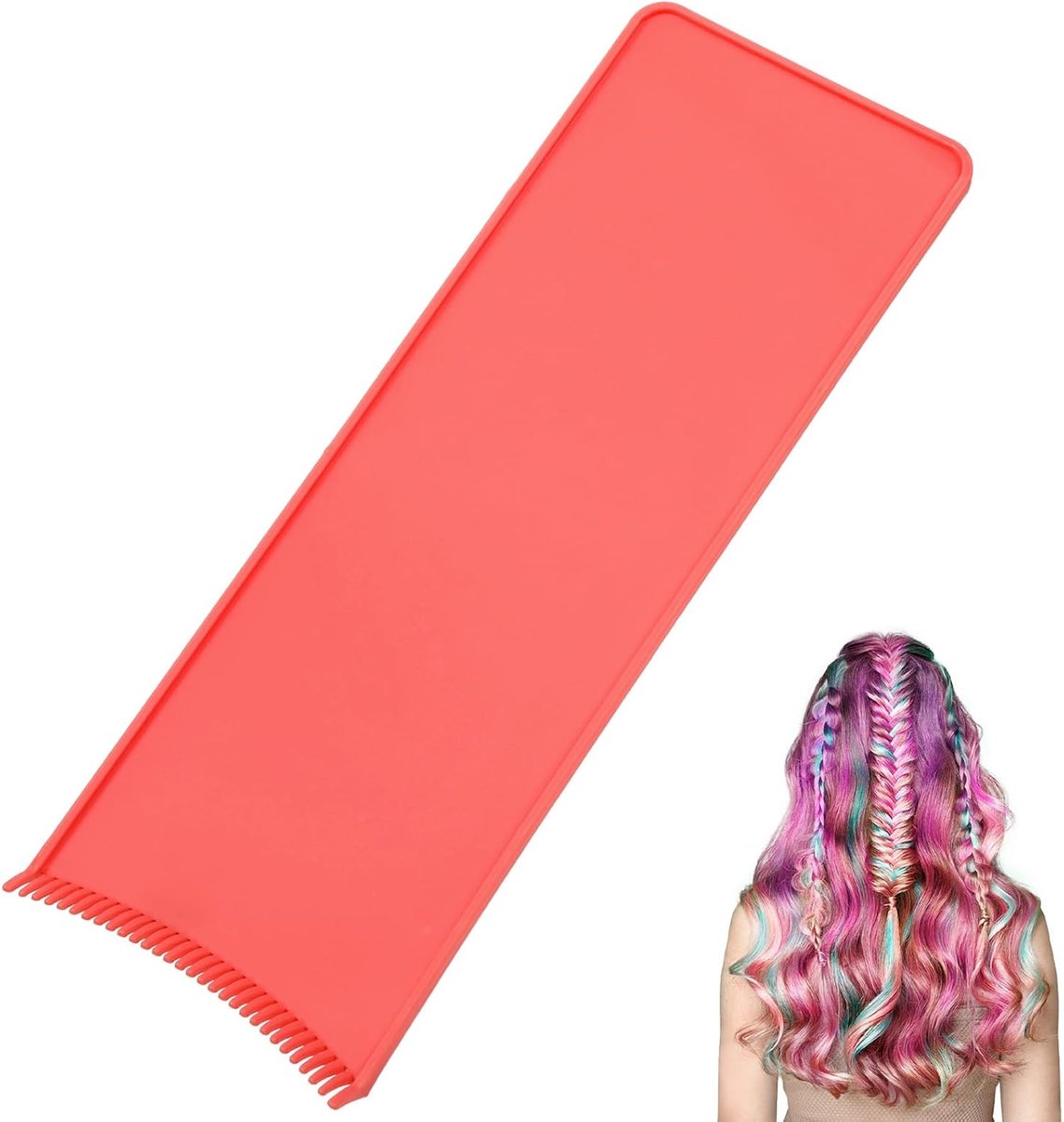 SynHHergyx Balayage Board Orange Color Professional Highlighting Paddle Balayage-Shelf Coloring Board For Hair Salon - ShopVlot