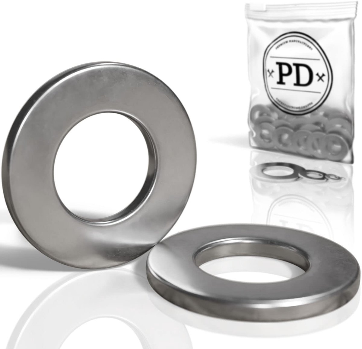 PD Washers M16 (DIN 125 Form A/ISO 7089) - A2 V2A Stainless Steel Washers - ShopVlot