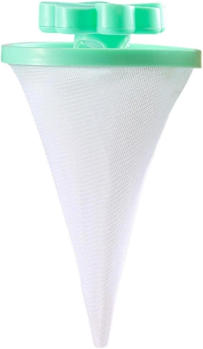 Haar Verwijderaar Wasmachine - Pluisvanger Netzak - Kleding Schoonhouden - Herbruikbaar Ontwerp - 15 x 15 x 15 cm - Blauw