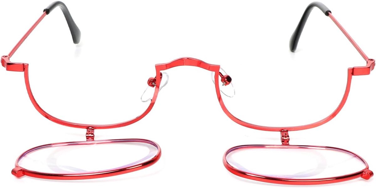 KoKoBin Metal Reading Glasses for Women Makeup Portable Rotary Makeup Mirror - ShopVlot