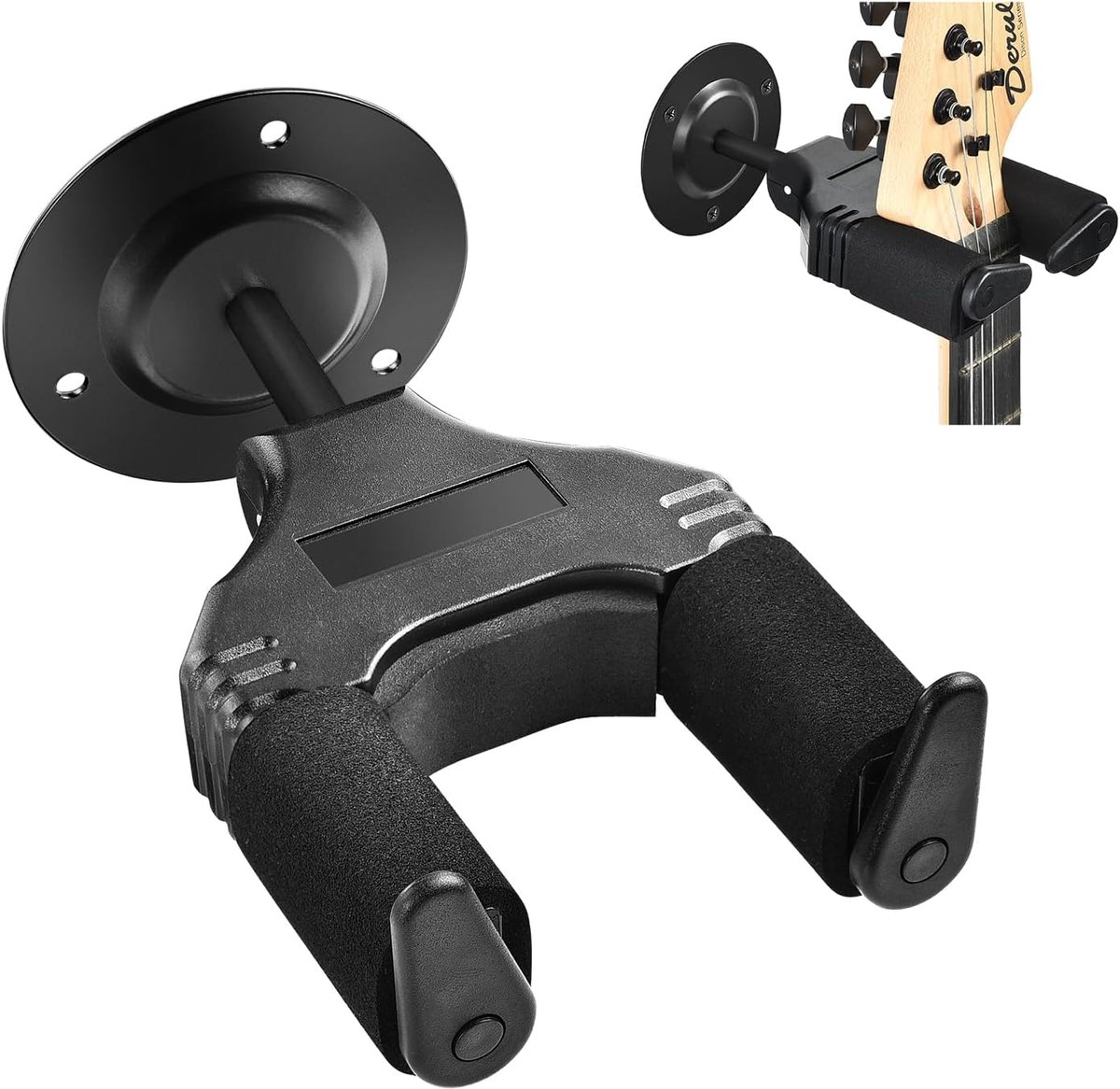 Guitar Wall Hanger - Detachable muurbeugel - Aluminium en ABS - Veilig en stabiel voor gitaren - ShopVlot