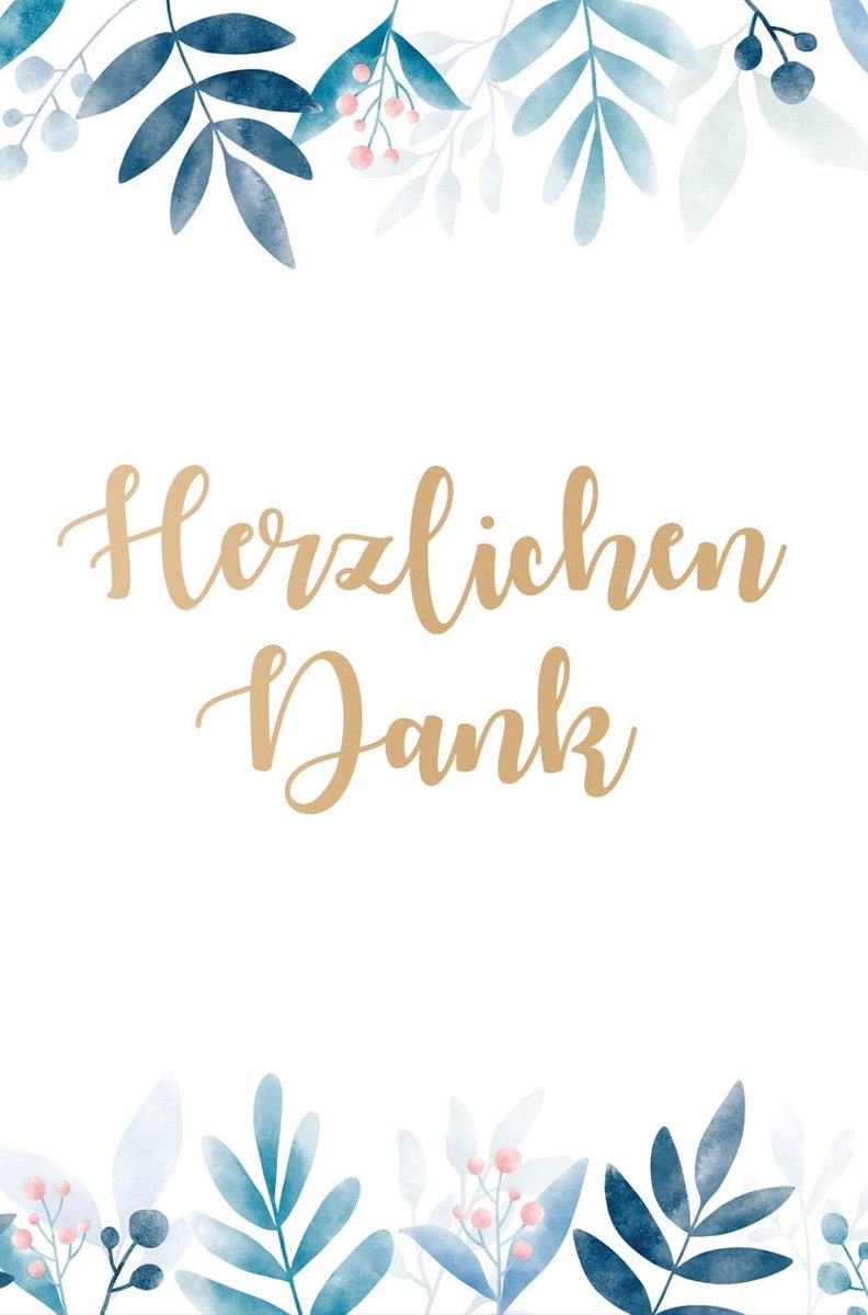 Bedankkaarten 6 stuks - vouwkaarten met enveloppen - luxe ontwerp - perfect voor elke gelegenheid - ShopVlot