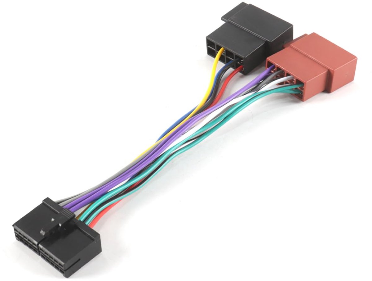 20 Pin ISO Auto Radio Adapter - Universele Kabel - Stuurwiel- en Achteruitrijcontrole - Eenvoudig te gebruiken - ShopVlot