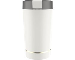 Elektrische Koffiemolen - Wit - 9 x 20,5 cm - Met Afneembaar Deksel en Krachtige Motor - Voor Koffiebonen en Specerijen