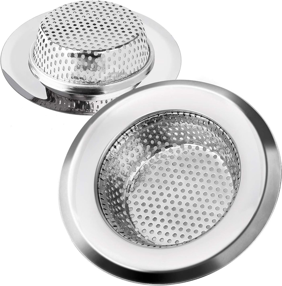 Afvoerfilter Keuken 11,2 cm - RVS, Duurzaam - Anti-verstopping - Ideaal voor Gootstenen - ShopVlot