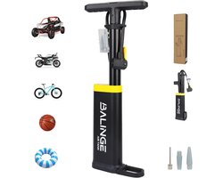 WEEROCK Bicycle Pump with Gauge, Floor Pump for Bike, 120 PSI, High Pressure Pump with Presta and Schrader Tire Pump - ShopVlot
