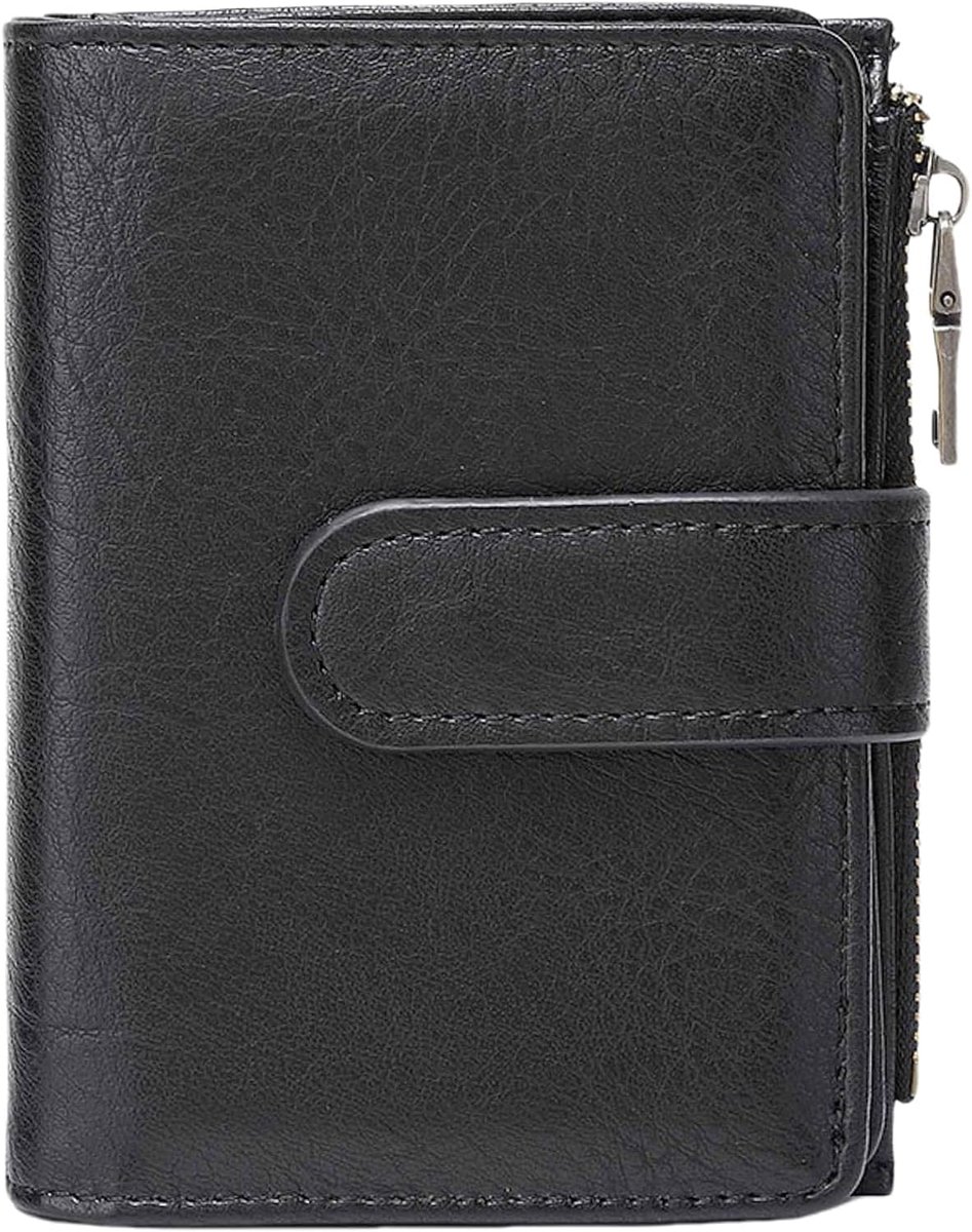 Women's Small Wallet, RFID Blocking Wallet, PU Leather, Multiple Compartments with 17 Card Slots and Coin Pocket with - ShopVlot