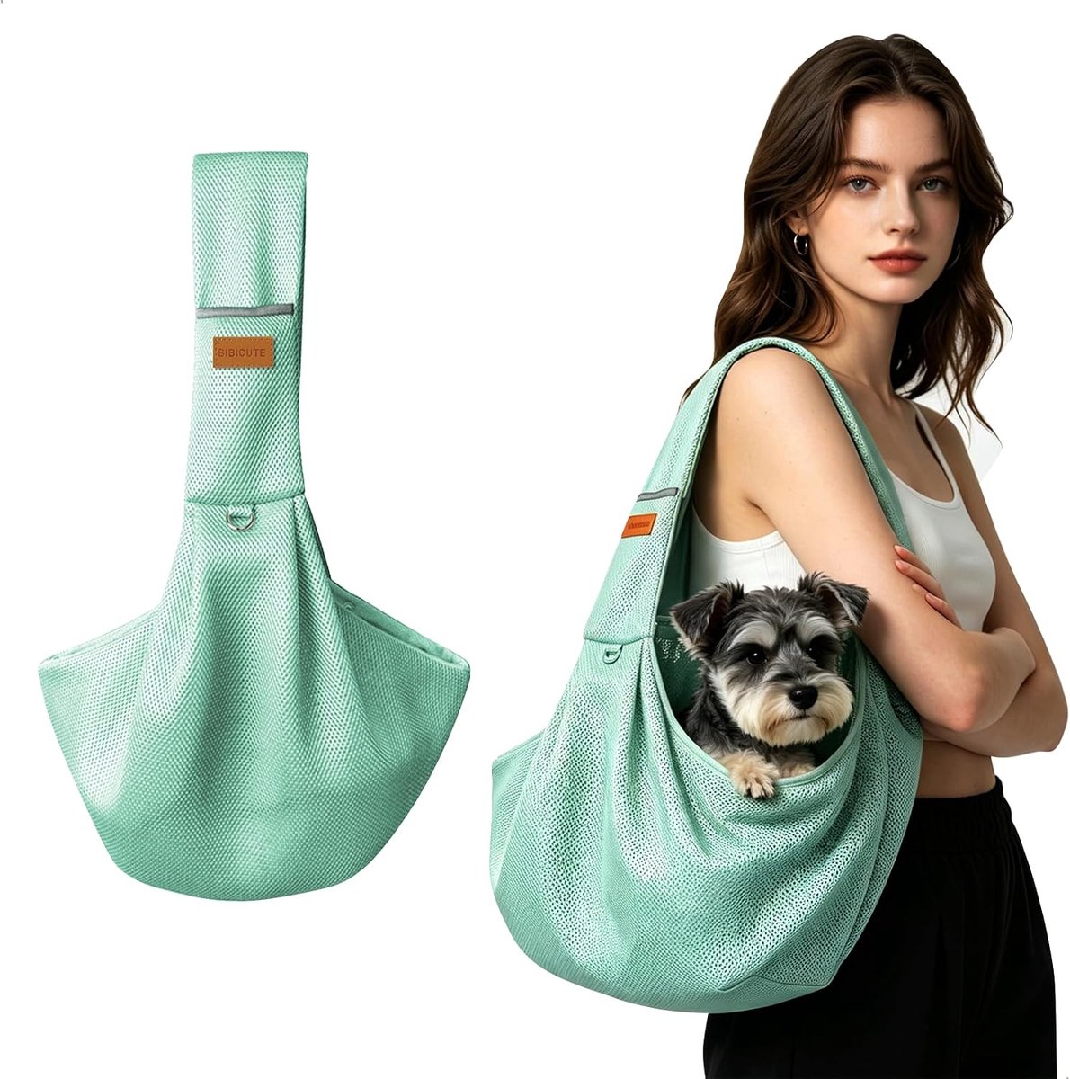 Dog Transport Bag Belly Strap Shoulder Strap for Dogs Cats Adjustable Travel Small Animals Mesh Breathable Belly Belt - ShopVlot