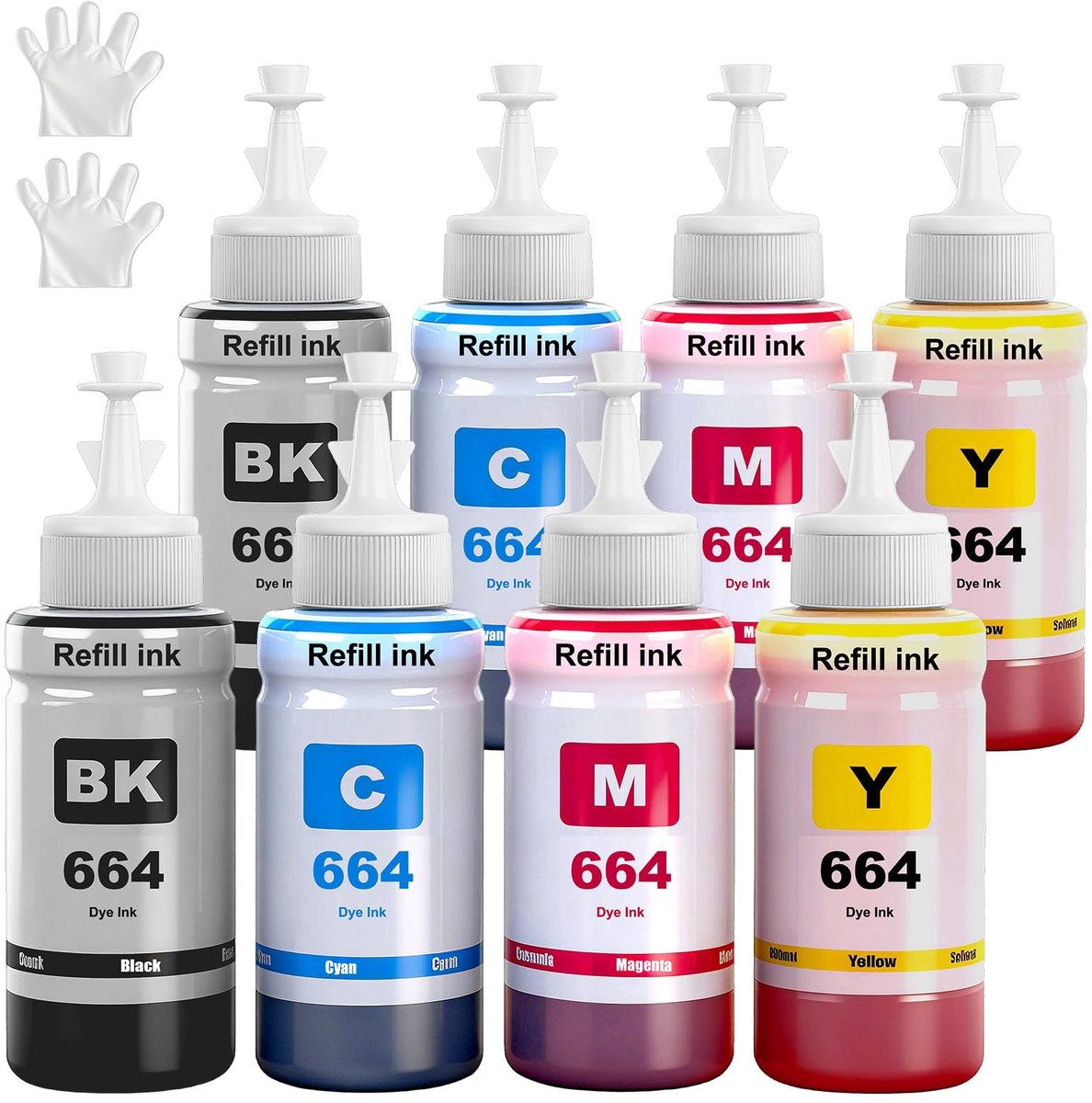 Solidchoice - Multipack Inktfles voor Diverse Printers (8 Pack)