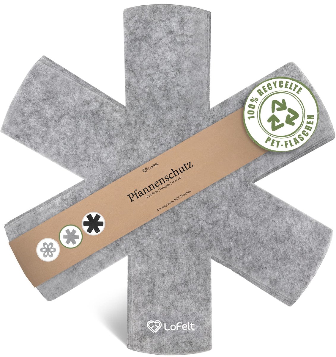 LoFelt® panbeschermers & stapelbeschermers voor pannen, potten, schalen en nog meer keukengerei - ShopVlot