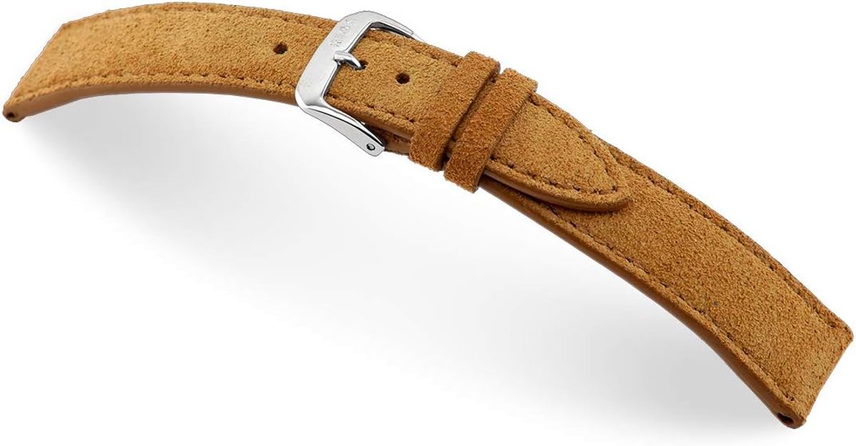 Sulla RIOS1931 Franklin Suede Watch Strap, Handmade in Germany, Classic, Hypoallergenic, 18mm, Suede, Gemstone - ShopVlot