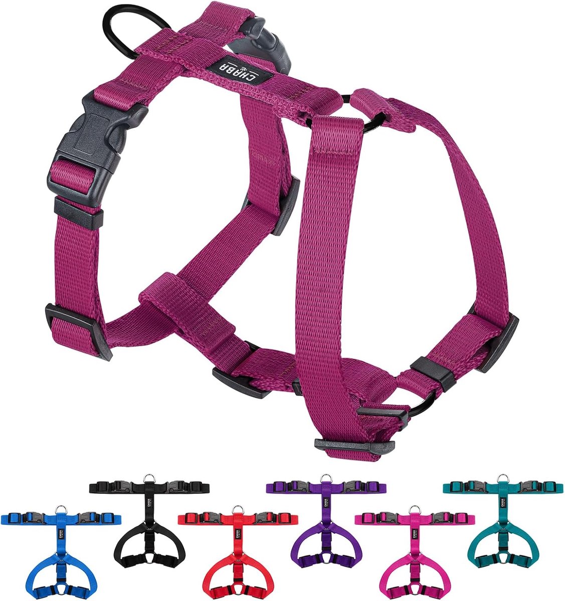 SnelShoppen - Chaba Guard Hondentuigje voor kleine en middelgrote honden - Anti-trek, verstelbaar, comfortabel en licht - Klassiek step-in borstharnas