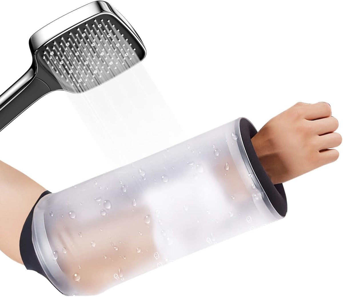 Doucheafdekking Waterdicht, Armbescherming Douchebescherming Arm voor Polsblessures Droog Houden, Gipsafdekking voor Verbandbescherming van Arm voor Volwassenen en Kinderen