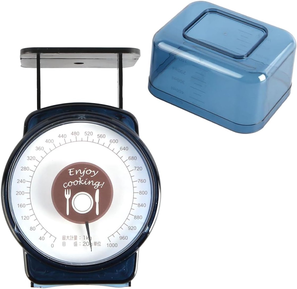 Mechanische keukenweegschaal 1KG capaciteit, voedselweegschaal voor thuisgebruik Precieze meting Gemakkelijk af te lezen wijzerplaat Handmatig ontwerp voor koken en bakken
