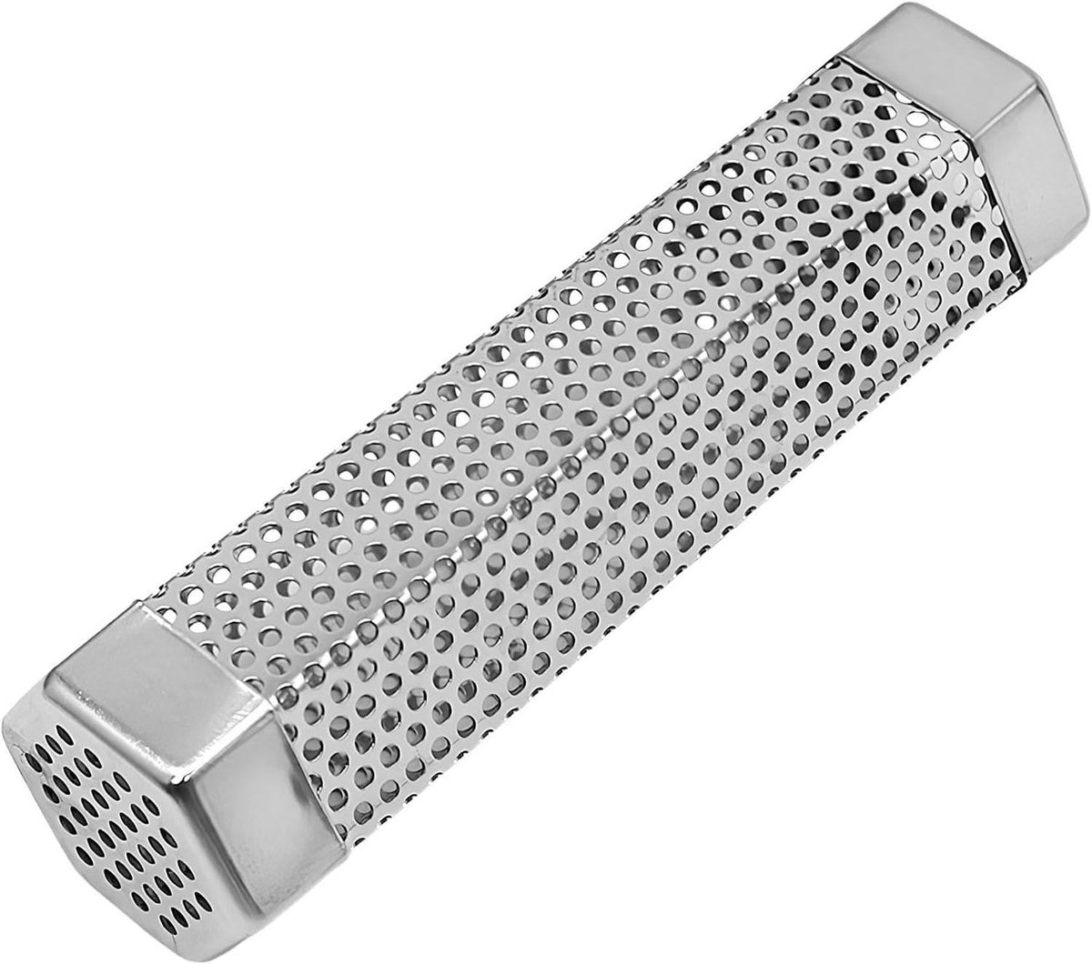 Pellet Rookbuis - BBQ Pijp - Smaak Infuser - Uniforme Rookdispersie - 7 inch - Zilver