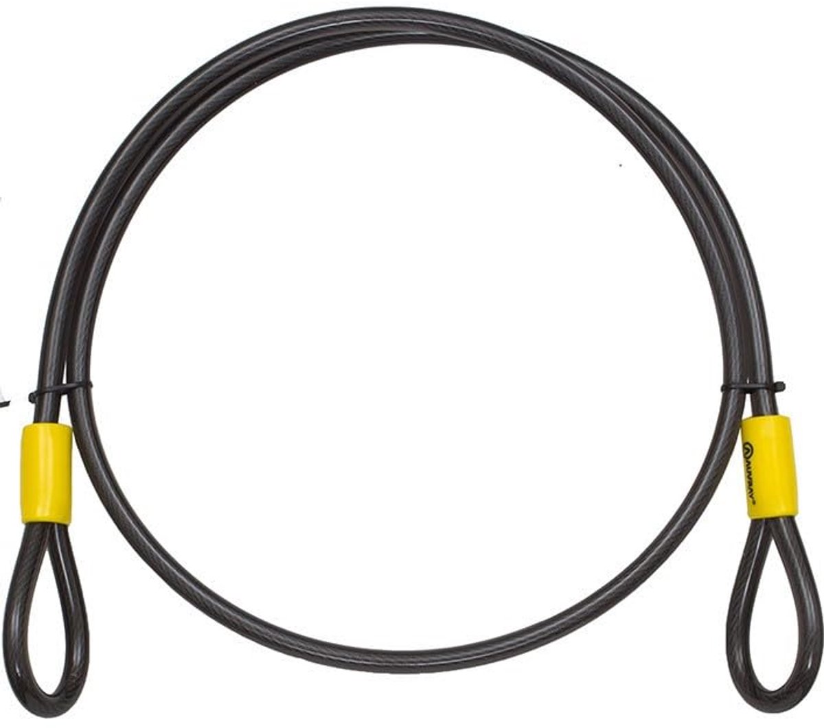 SnelShoppen - Auvray SC180AUV12 Motorsloten 180 cm - 12 mm Diameter - Geel - Veiligheidsloten voor Fietsen, Motoren, Tuinen en Meer
