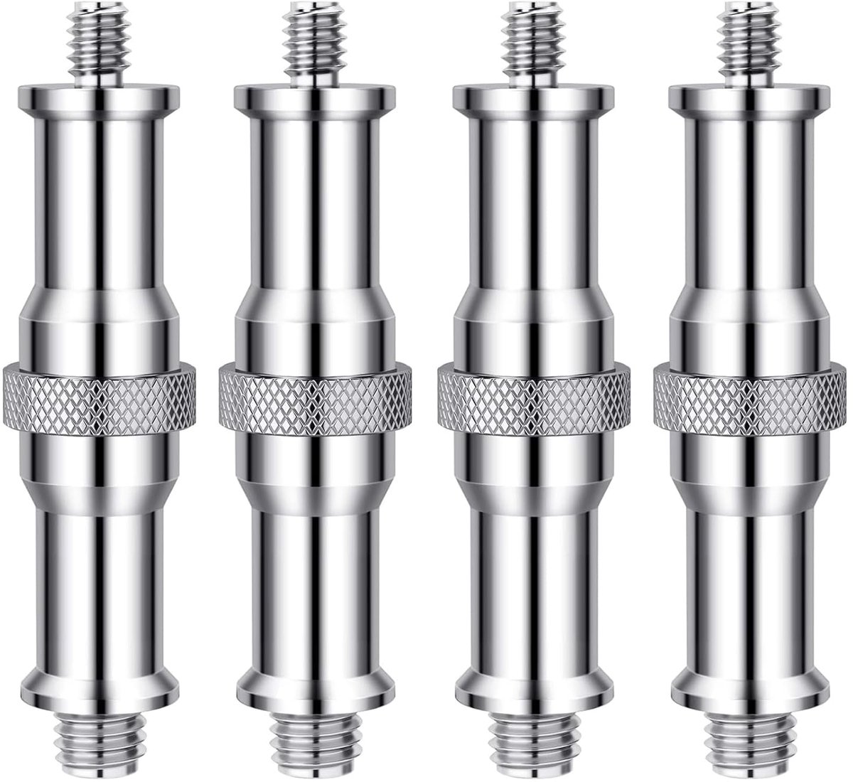 tapbouten, 4 stuks schroefdraadadapters, adapter pinstekker, flitslichtstatiefschroef, lichtstatief, accessoires, camerastatiefhouder, schroef, lichtschroefadapter