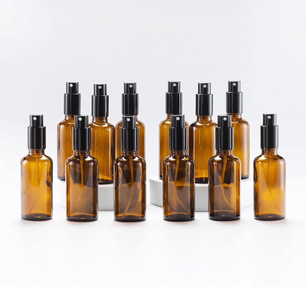 amberkleurige glazen spuitfles van 50 ml, lege spuitflessen met