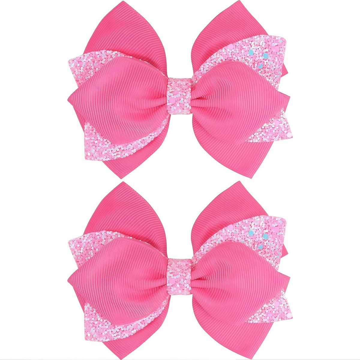Haarschleifen Mädchen, Elegante Haarschleife, Schicke Haarschleife Damen voor Tieners, Kinderen voor Verjaardag, Kerstmis, dagelijks gebruik (10 CM Roze)