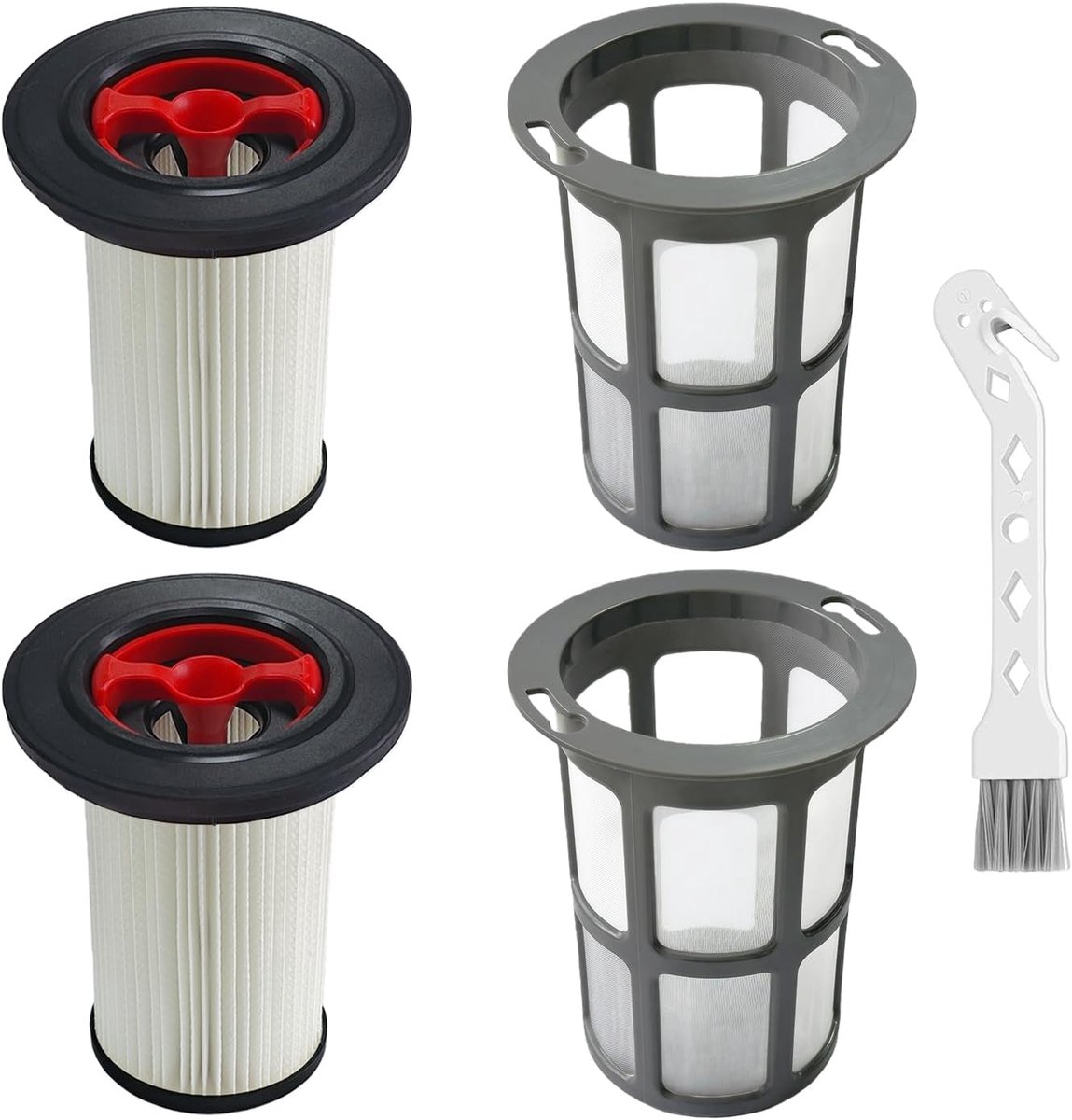 2 stuks reservefilters en stofzuigerfilter, pluisbescherming voor Bosch Unlimited Gen2 serie 8, HEPA-stofzuigerfilter, accessoires, compatibel met Bosch 12036642/12023349, met reinigingsborstel