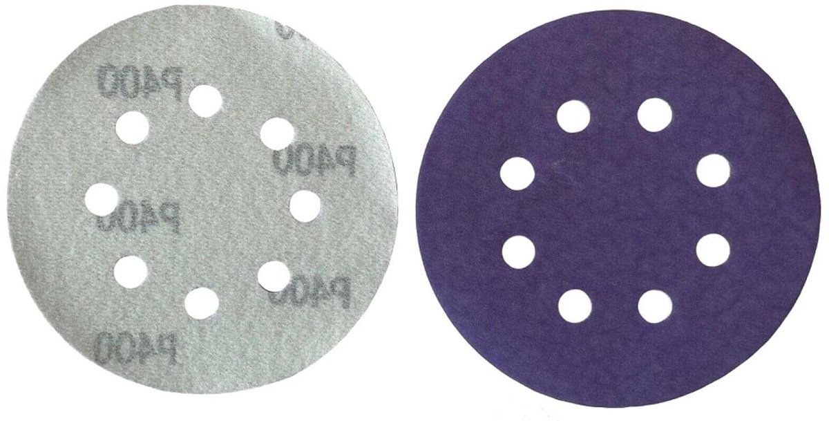 Schuurschijven - Schuurpapier Klittenband - Glad Maken Oppervlakken - Aluminiumoxide Korrel - 150 mm - Roze