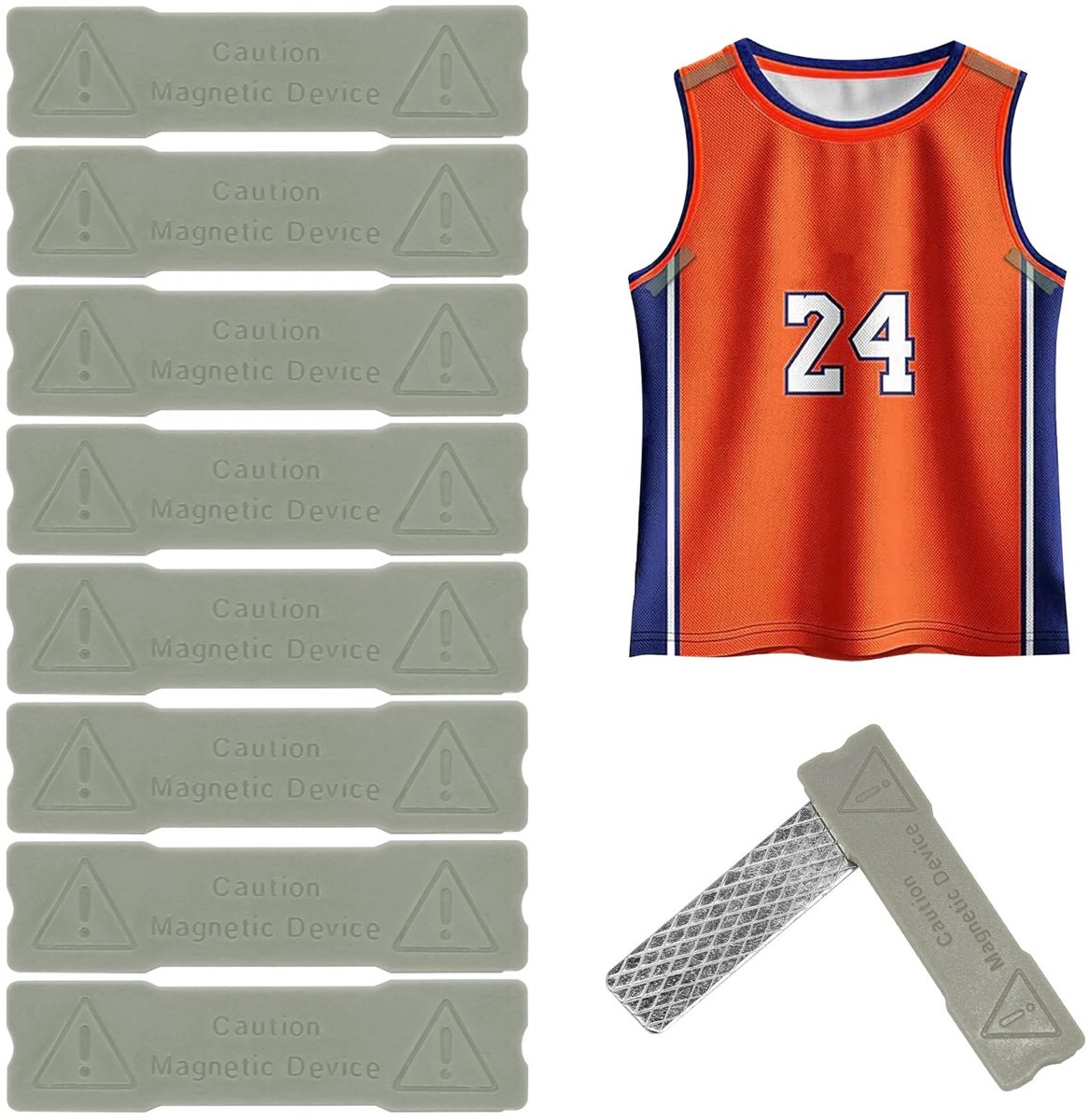 8 stuks magnetische muurhangers voor sportshirts - Geen boren nodig, geen beschadiging, onzichtbare zwevende display voor, en voetbalshirts en ingelijste memorabilia, geschikt voor alle Hanger