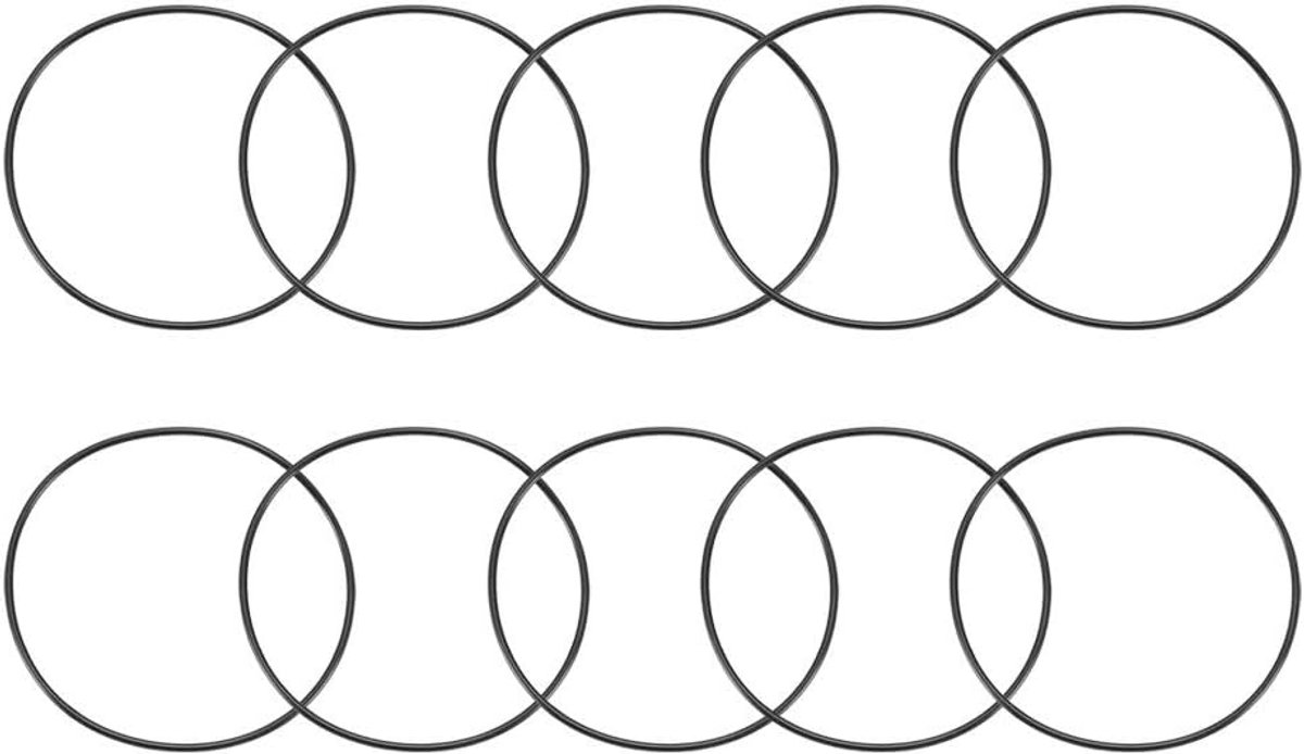sourcing map 10 stuks metrische nitrilrubber O-ringen afdichting 95 mm AD 90 mm ID 2,5 mm breedte