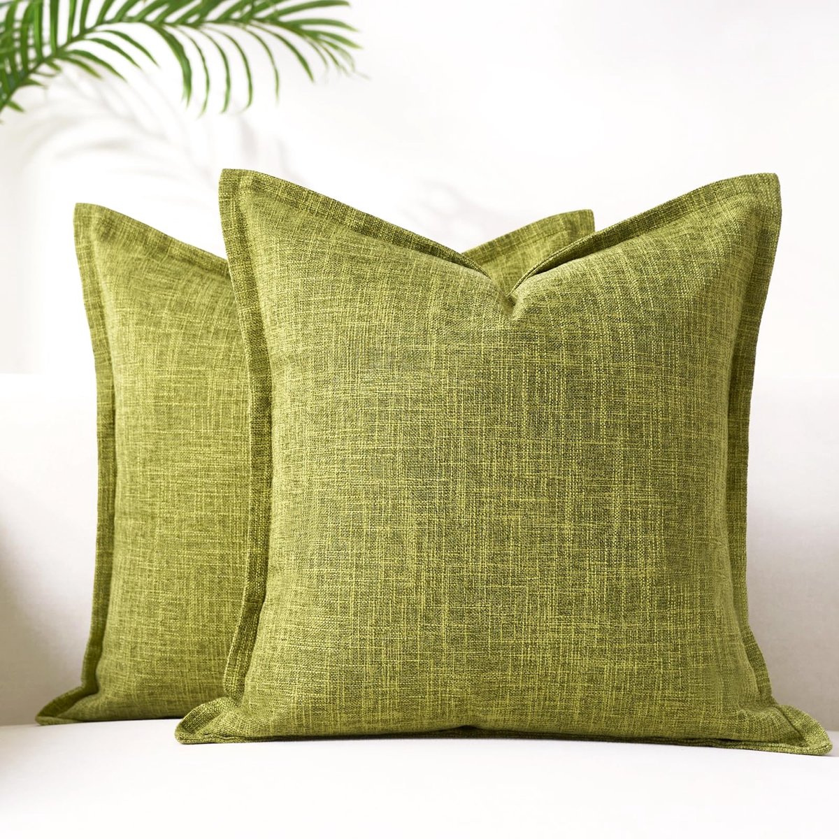 Kussenhoezen voor bank, 40 x 40 cm, zilvergrijs, modern, set van 2, voor bank, linnenlook, decoratief, voor slaapkamer, woonkamer, stoelen, banken