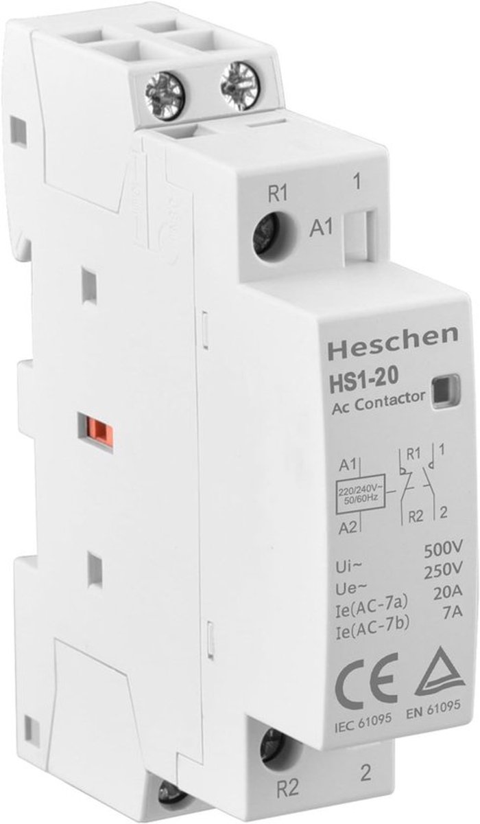SPHProducts - Huishoudelijke AC Contactor - 2-polig - 20A - 220v/240v