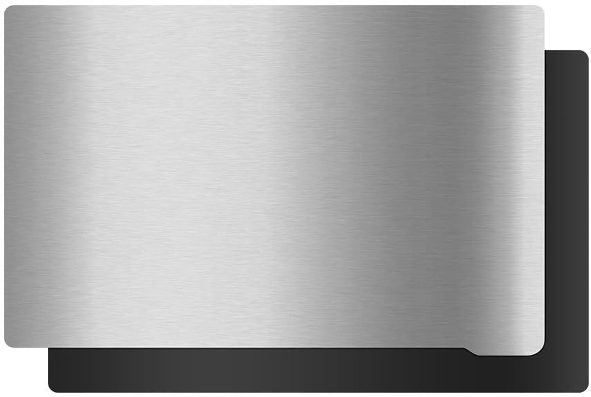 Dailygoods- Bouwplaat Flexibel - Magnetisch Basisplatform - Roestvrij Staal - 160x95mm - Eenvoudig te Demonteren - Stabiele Printbasis - Printplatform