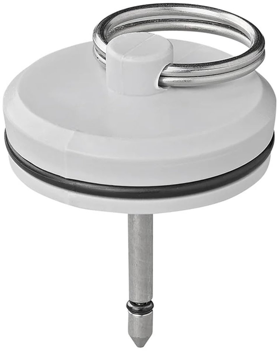 Afsluitstop met pen, diameter 33 mm of Ø 39 mm, voor afvoer en sifon, wastafelstop voor camper, caravan, keuken en badkamer, geurstop en afdichting (Ø 39)