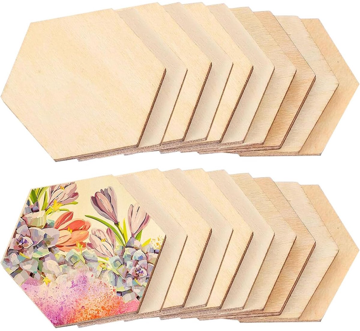 Houten platen voor handwerk, brandschilderen, schilderen en hangende decoraties
