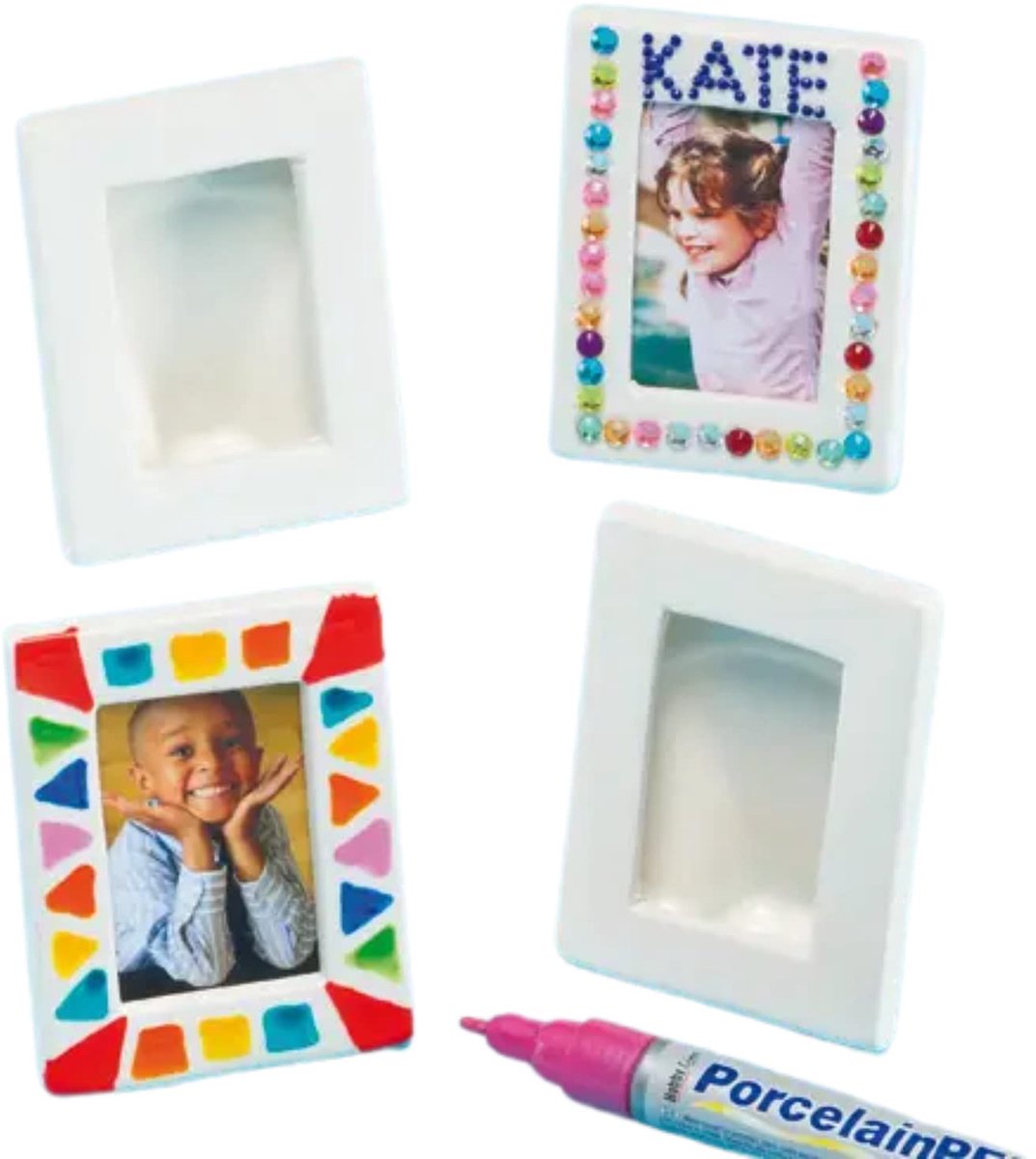 Ross Kleine fotolijst van porselein (4 stuks)