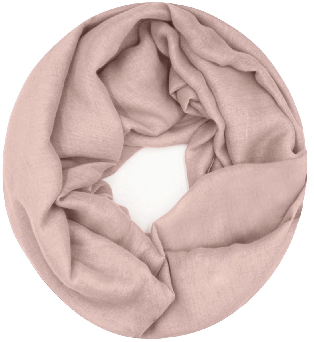 Sjaal elegante lichte effen kleur loop sjaal ronde sjaals