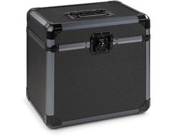 Platenkoffer - Vonyx RC82 - LP opbergsysteem voor 12 inch vinyl - LP koffer voor dagelijks gebruik en DJ’s - Zwart