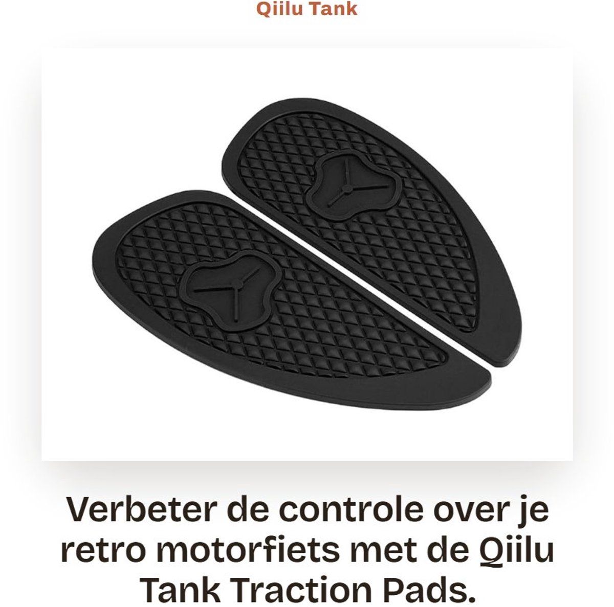 Dailygoods- Tankpad Antislip - 2 Stuks - ABS Materiaal - Retro Motorfiets - Weerbestendig - Ultra-plakkerige Lijm - Schokbestendig - Motorcycle Grip Pads