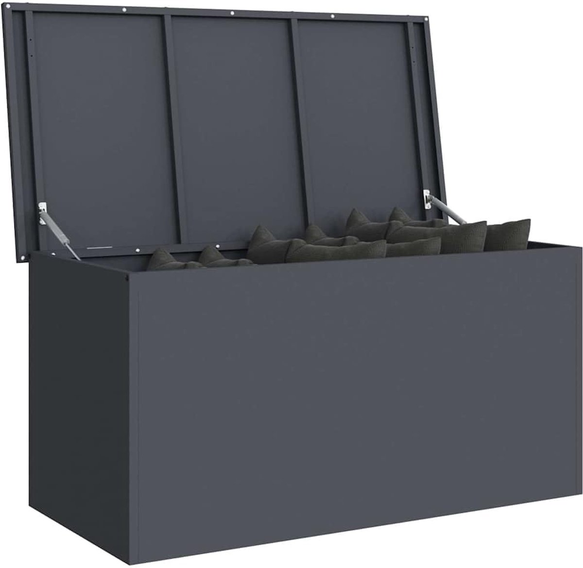 vidaXL Buitenopslagdoos Antraciet 100 x 50,5 x 50 cm Staal, Tuin en Terras Opbergdoos, Weerbestendig, Stevig Metaal, Rechthoekige Industrie Kast