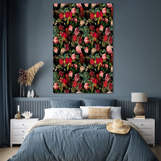Poster Fleurs - Vintage - Roses - 120x180 cm XXL