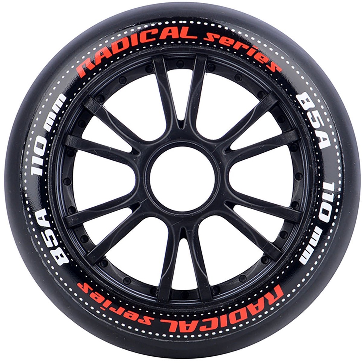 Tempish - Radical 86A - Wielen voor Skeelers - 110mm - 3 stuks - Zwart