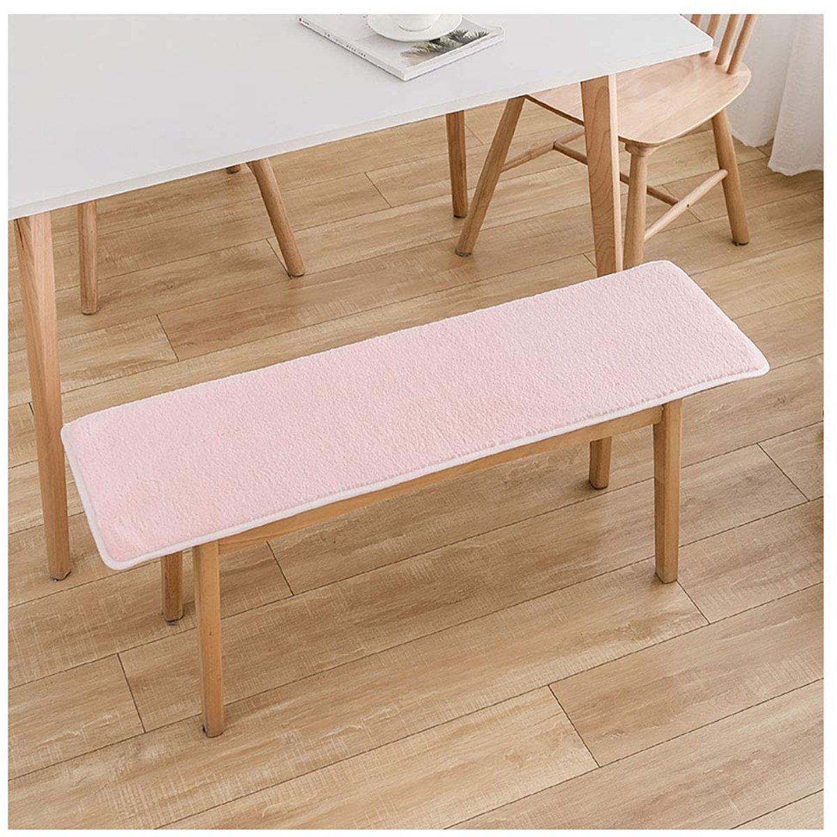 Bankkussen, kussen buiten binnen lange bank kussen kussen pad venster zitkussens tuin pallet kussens terrasmeubilair kussens -roze 120 x 35 cm (47 x 14 inch)