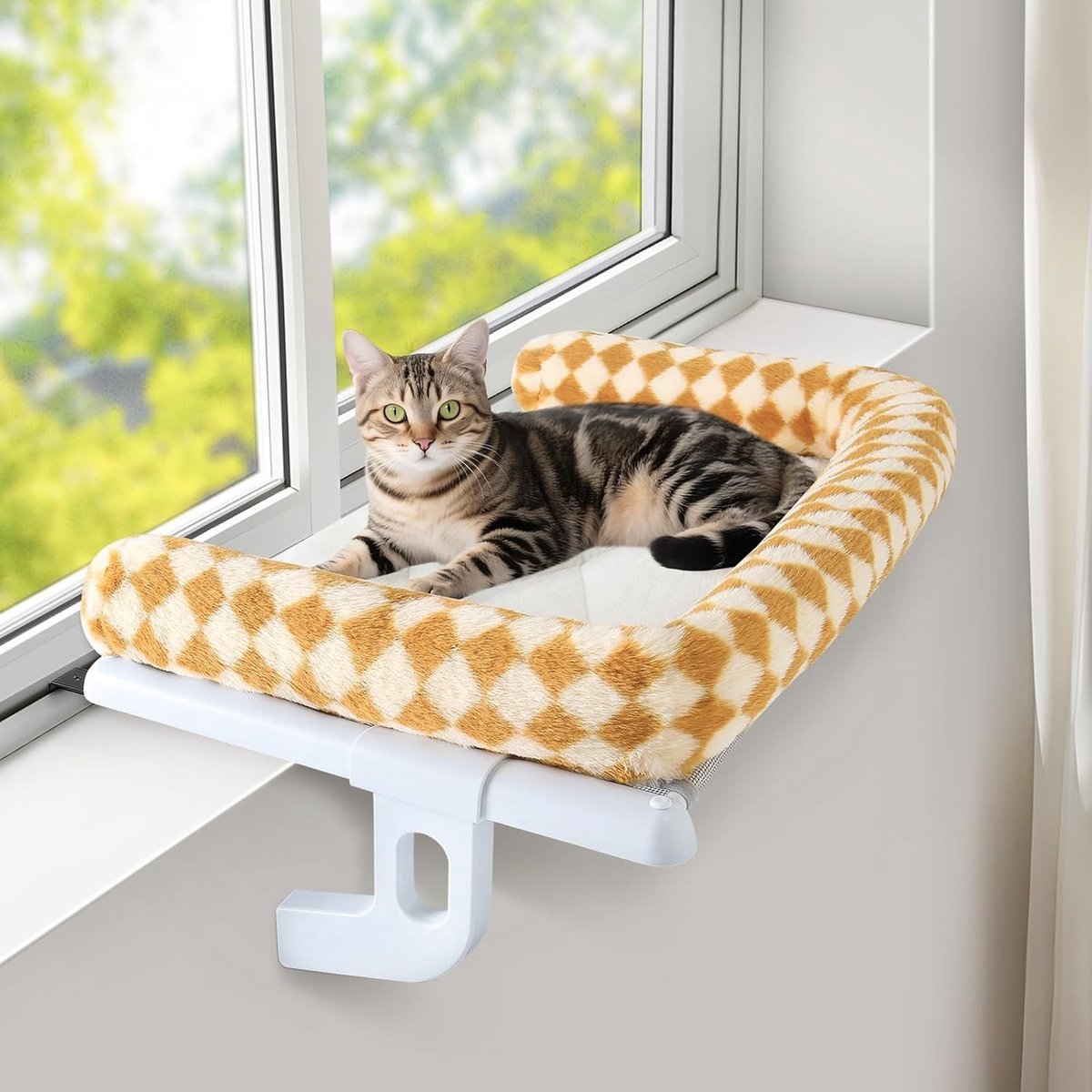 Kat hangmat voor raam en vensterbank - comfortabele kattenbed voor balkon, radiator en bed