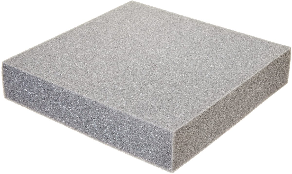kussen voor vilten, 25 x 25 x 5 cm, zwart