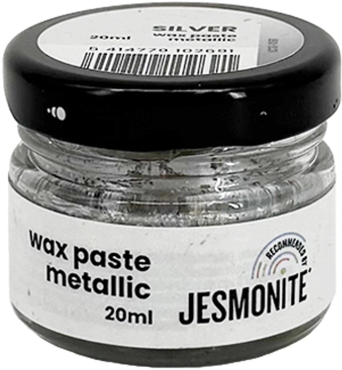 Jesmonite wax paste metallic 20 ml zilver