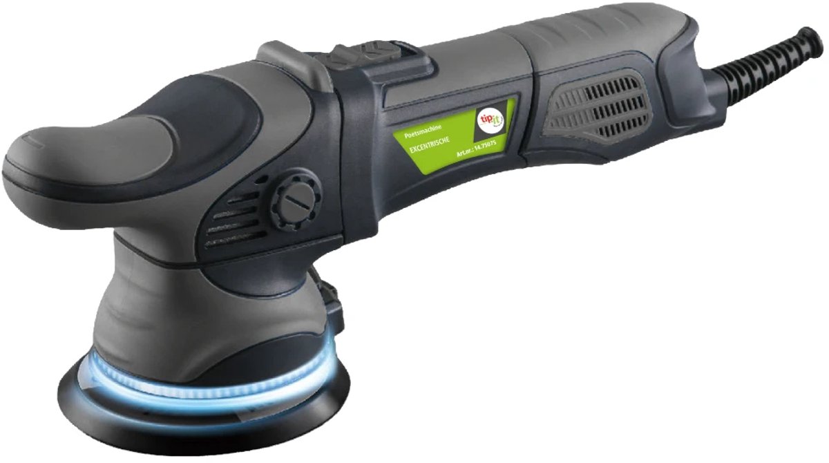 Tip-it Excentrische Polijstmachine 750W - Poetsmachine - Ø125mm - Inclusief Compleet Poetspakket