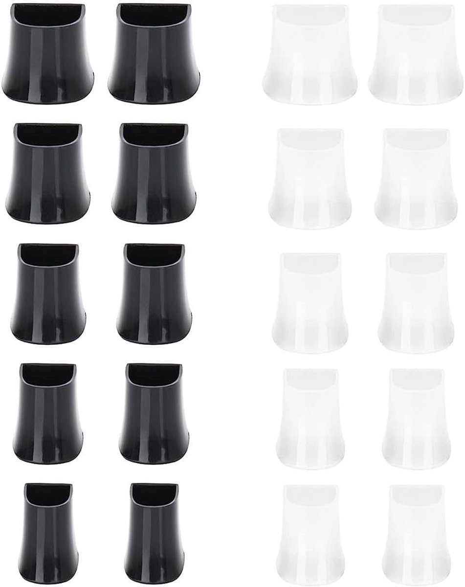 10 paar hielbeschermers, hakbeschermers voor hoge hakken, schoenen, stop, hoge hakbeschermers, voor racen, bruiloften, formele gelegenheden (XX XS S M L)