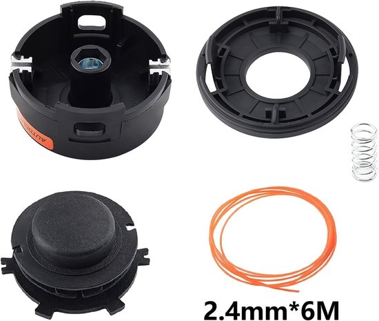 2 stuks maaikop Autocut 25-2 draadkop trimmerkop M10x1.0 voor FS55 FS85 FS56 FS70 FS80 FS90 FS100 FS110 FS130 FS240 FS250 40027102108 Grastrimmer accessoires met maaier draad 2,4 mm 6 m — afbeelding 4